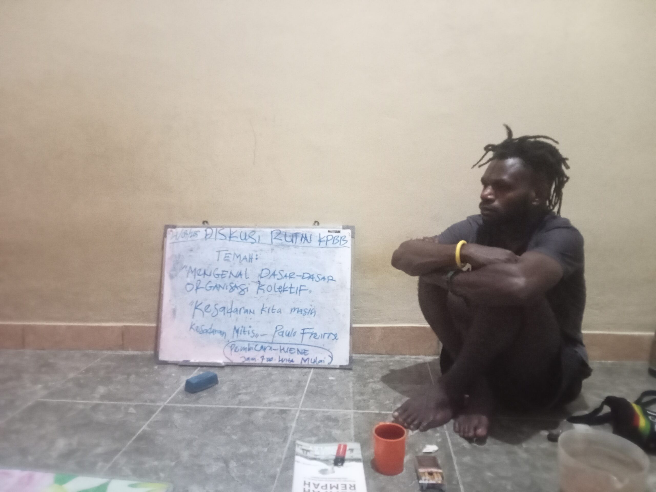 kolektif Papua Belajar Bersama-KPBB Wilayah lombok Temah:Mengenal Dasar-dasar Organisasi dalam Kolektif”